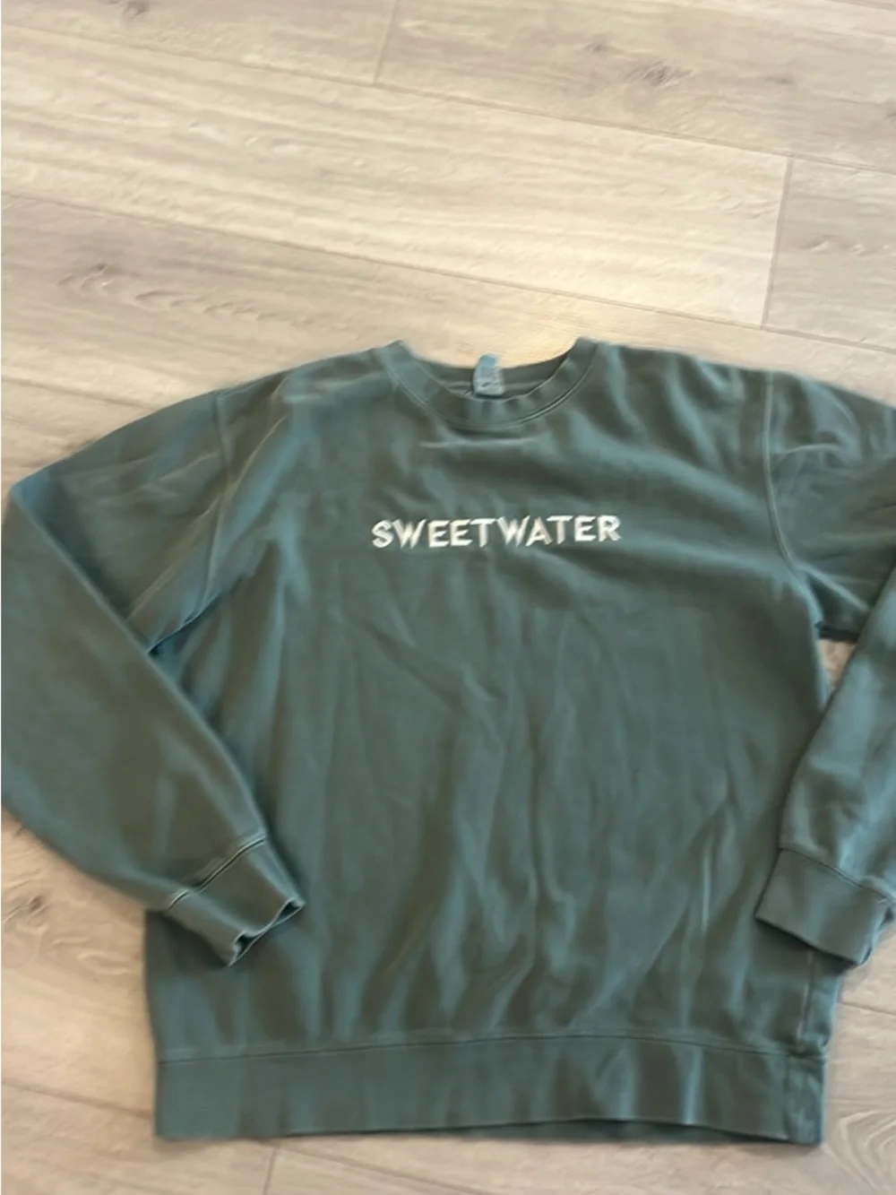 Sweetwater Green Crewneck Sweatshirt — Men's Relaxed Crew